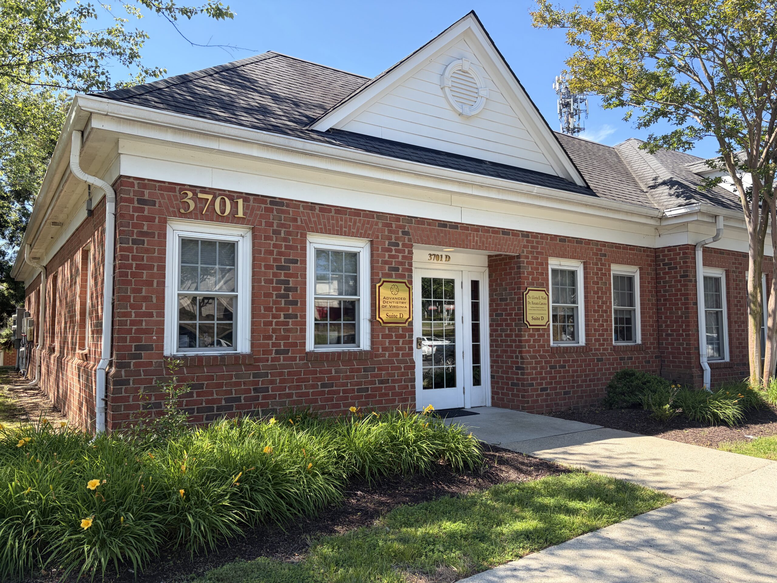 Advanced Dentistry of Virginia dental office exterior in Richmond Virginia